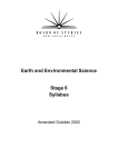 Earth and Environmental Science Stage 6 Syllabus