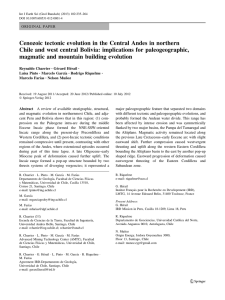 Cenozoic tectonic evolution in the Central Andes in northern Chile