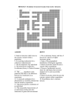 Evolution Vocab Crossword