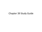 Chapter 39 Study Guide