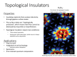 Topological Insulators - Department of Physics | Oregon State