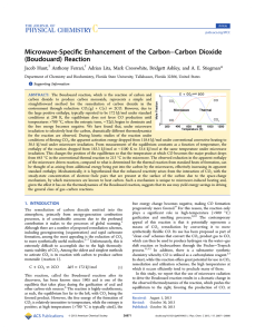 Microwave-Specific Enhancement of the Carbon−Carbon Dioxide