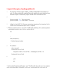 Chapter 12 Exception Handling and Text IO