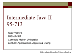 Applets and Applications - Andrew.cmu.edu