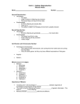 Unit 4 – Cellular Reproduction Meiosis Notes Name: Number