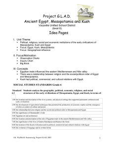 Ancient Egypt, Mesopotamia, Kush