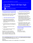 Care of the Patient with Open Angle Glaucoma