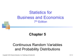Statistics for Business and Economics, 7/e