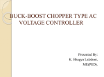 Purpose Buck-Boost Chopper Type AC Voltage Controller