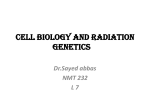 Cell Biology and Radiation Genetics