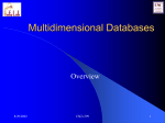Multidimensional Databases - InfoLab