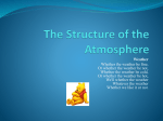 The Structure of the Atmosphere
