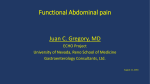 Functional Abdominal pain - University of Nevada, Reno School of