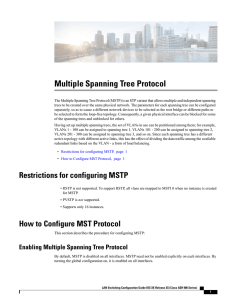 Multiple Spanning Tree Protocol