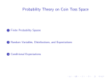 Probability Theory on Coin Toss Space