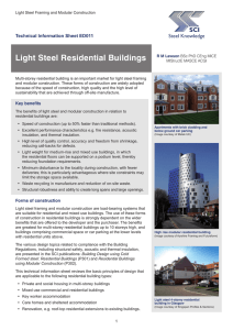 Light Steel Residential Buildings R M Lawson