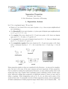 Separation Properties - University of Wyoming