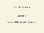Confidence Intervals and Tests of Hypothesis