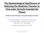 The Epistemological Significance of Reducing the Relativity