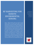 RF Harvesting for remote Enviromental Sensing