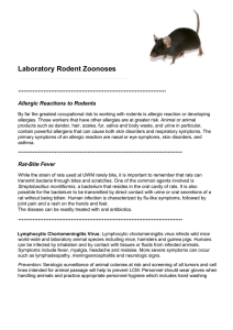 Rodent Zoonoses