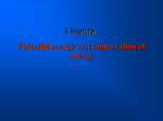 Potential energy and conservation of energy