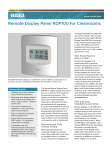 Remote Display Panel RDP100 for Cleanrooms Datasheet – front