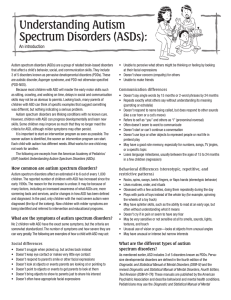 Understanding Autism Spectrum Disorders (ASDs)