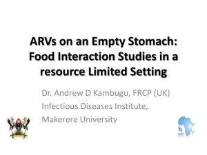 Taking ARV`s on an empty stomach
