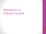 Alterations in Cellular Growth