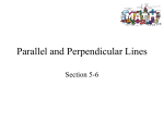 Parallel and Perpendicular Lines - peacock