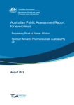 Australian public assessment for everolimus