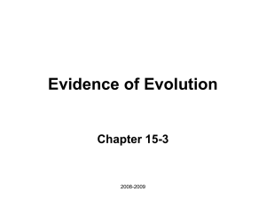 Evidence of Evolution