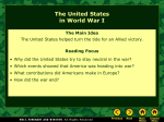 Lesson 18-2: The United States In World War I