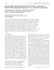 Metal-to-ligand and ligand-to-metal charge transfer in thin films of