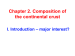 Chapter 2. Composition of the continental crust