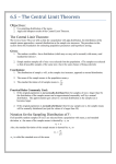 6.5 The Central Limit Theorem