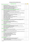 B1 Biology Checklist Specification 2011