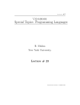 Lecture 23 - NYU Computer Science