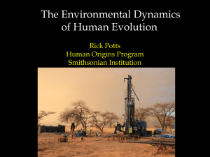 The Environmental Dynamics of Human Evolution