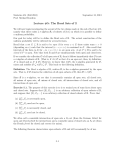 Lecture #5: The Borel Sets of R