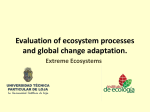 Evaluation of ecosystem processes and global change adaptation.