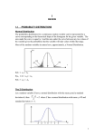 1 REVIEW 1.1 PROBABILITY DISTRIBUTIONS Normal Distribution