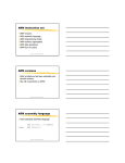 ARM instruction set ARM versions ARM assembly language