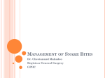 Management of Snake Bites - Medical Council of Guyana