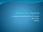 Athens vs. Sparta - Ms. Flores AP World History