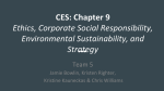 CES: Chapter 9 Ethics, Corporate Social Responsibility