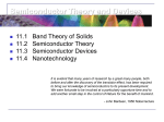 CHAPTER 11: Semiconductor Theory and Devices