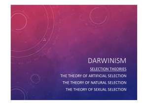 Darwinism- Artificial Selection by Dr. Istiak Mahfuz