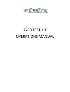 Test Kit Manual